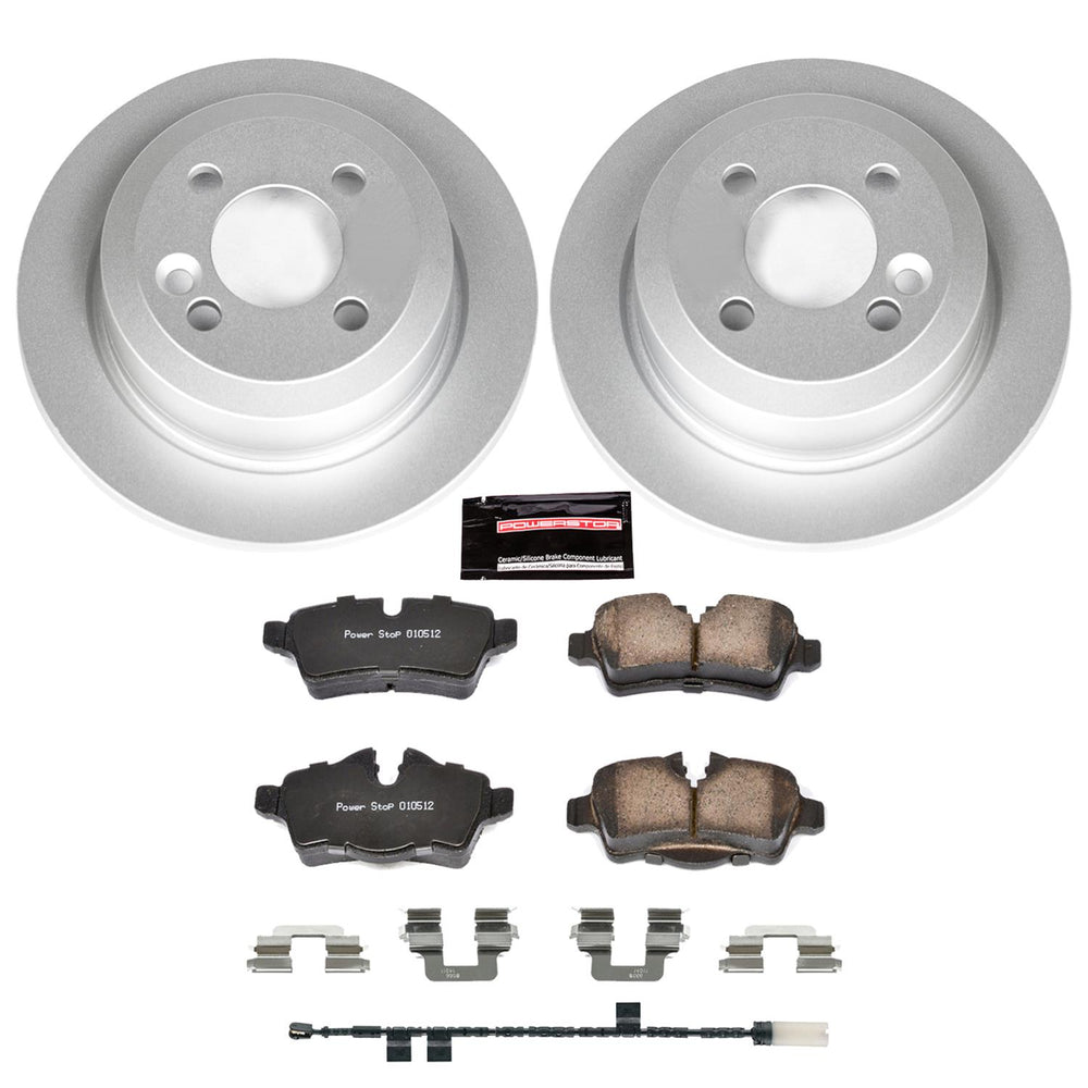 Power Stop 2011 Mini Cooper Front & Rear Z23 Coated Brake Kit
