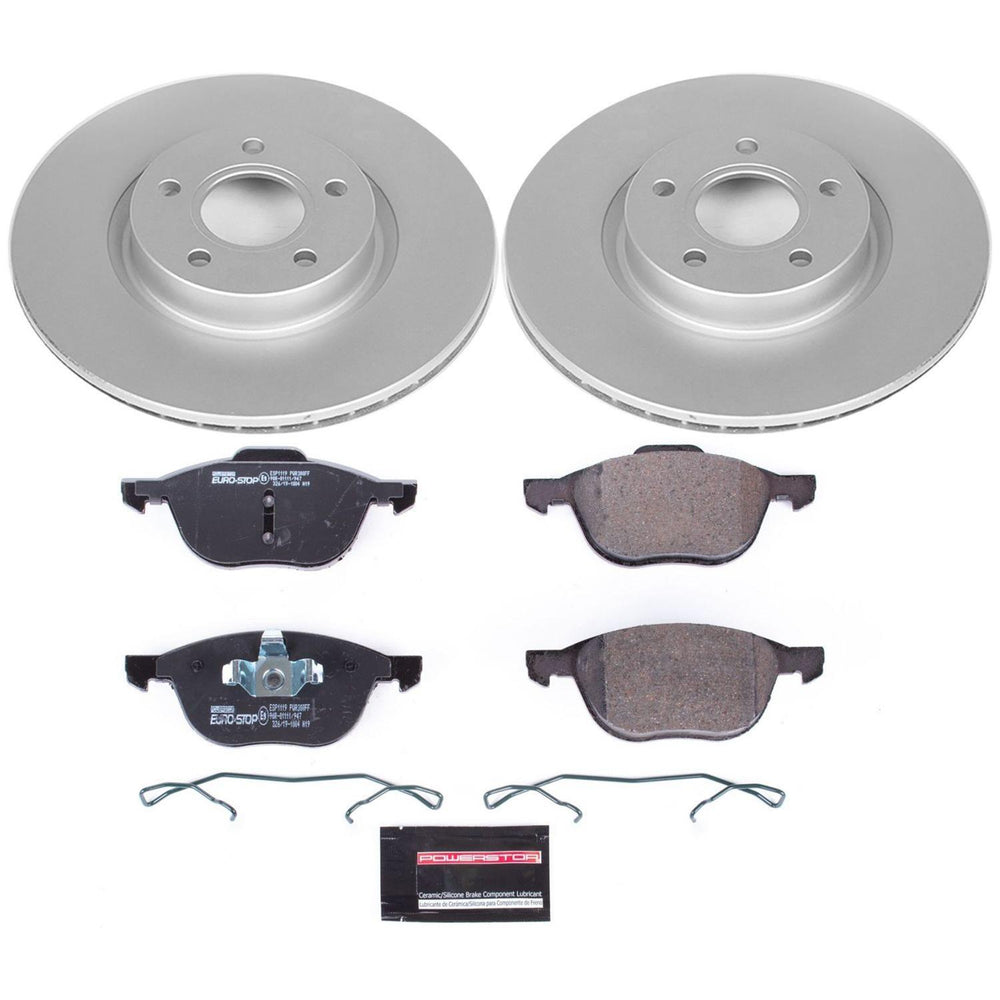 Power Stop 08-13 Volvo C30 Front & Rear Euro-Stop Brake Kit