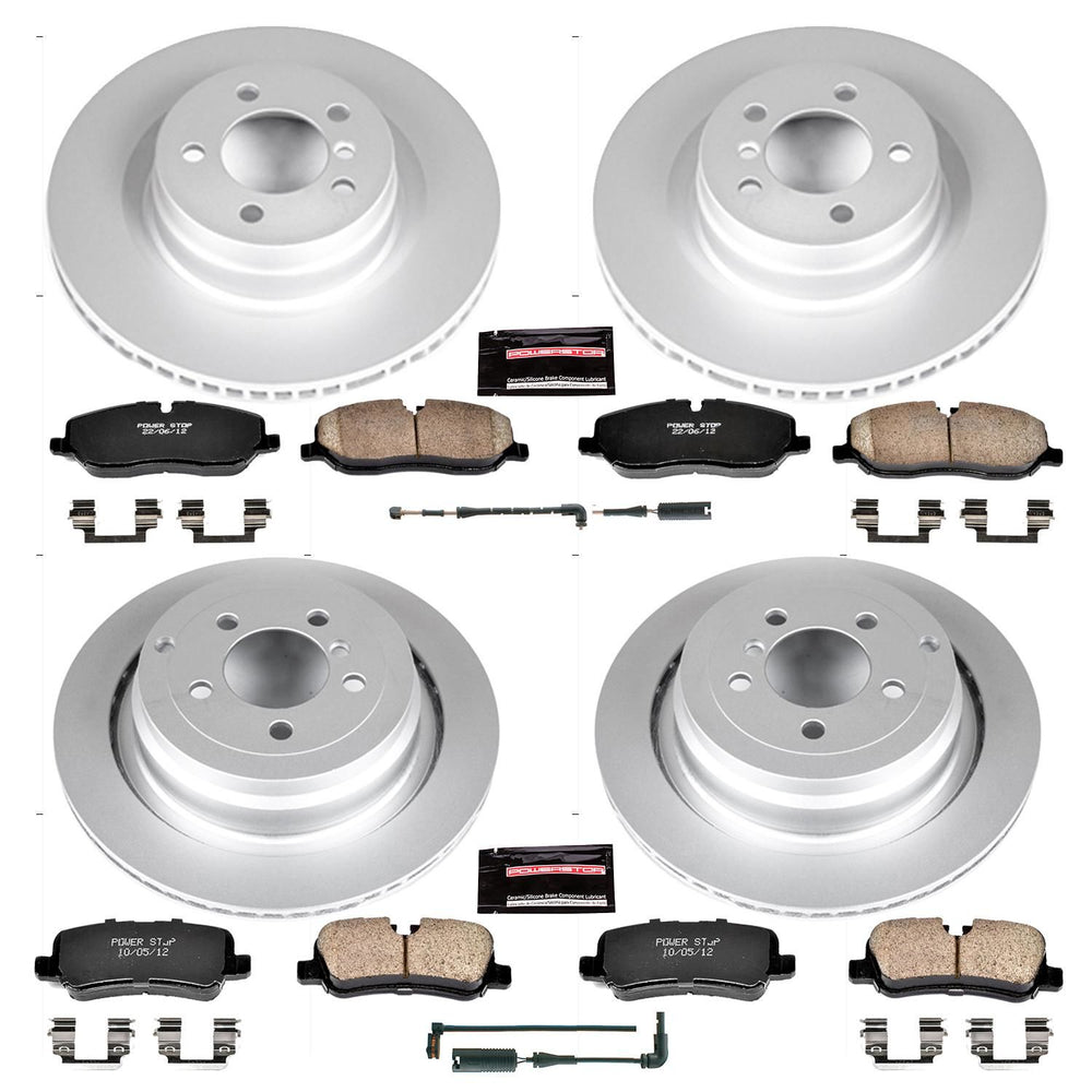 Power Stop 06-09 Land Rover Range Rover Front & Rear Z23 Evolution Sport Coated Brake Kit