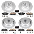 Power Stop 06-09 Land Rover Range Rover Front & Rear Z23 Evolution Sport Coated Brake Kit