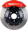 RED CALIPER/SLOTTED ROTOR