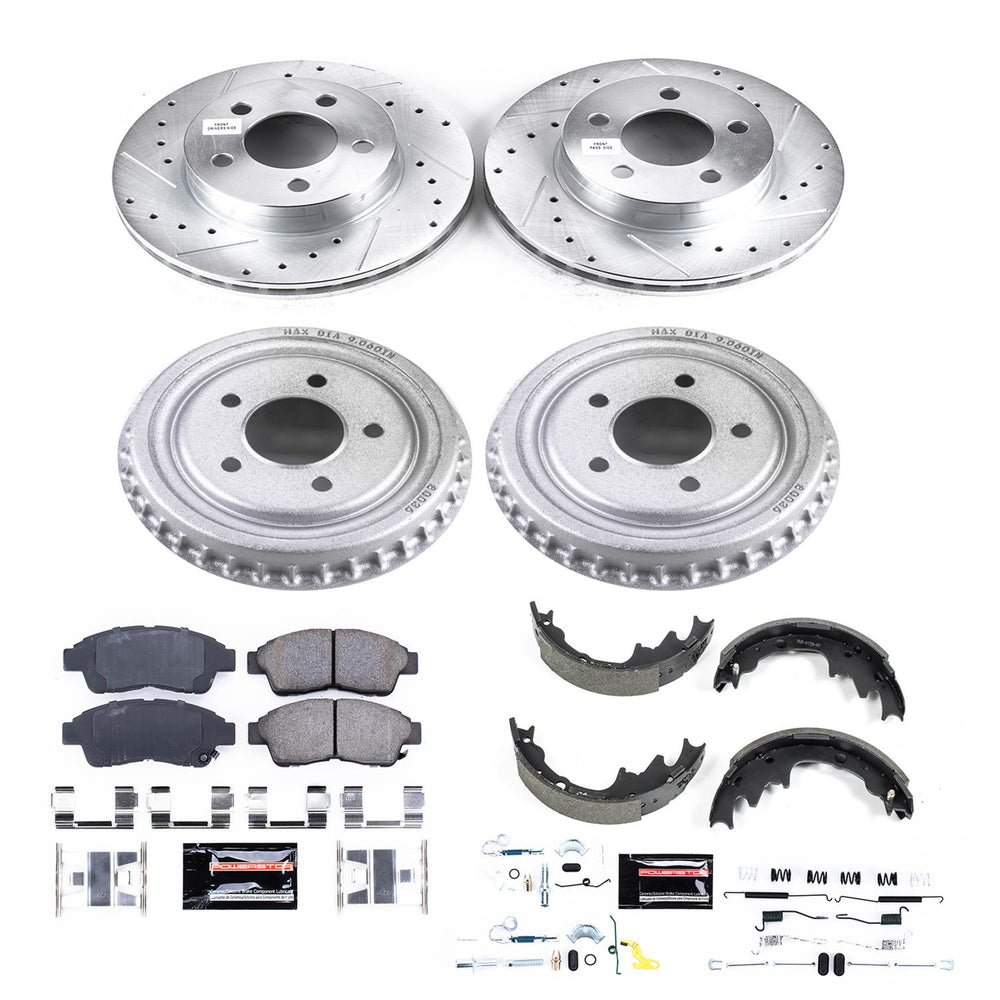 Power Stop 98-02 Ford Ranger Front & Rear Z23 Evolution Sport Brake Kit