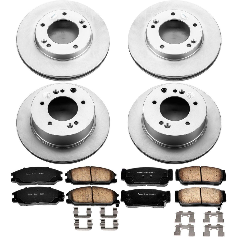 Power Stop 03-06 Kia Sorento Front & Rear Z17 Evolution Geomet Coated Brake Kit