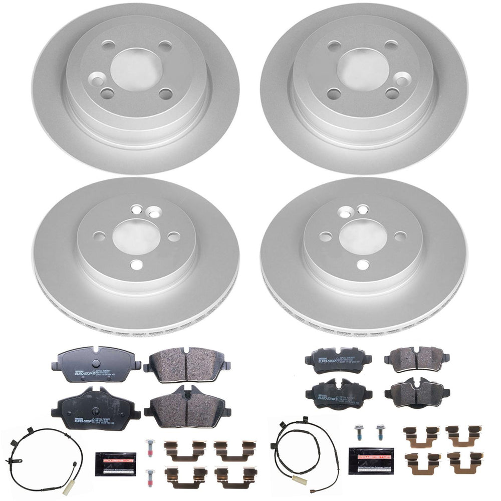 Power Stop 11-16 Mini Cooper Front & Rear Euro-Stop Brake Kit