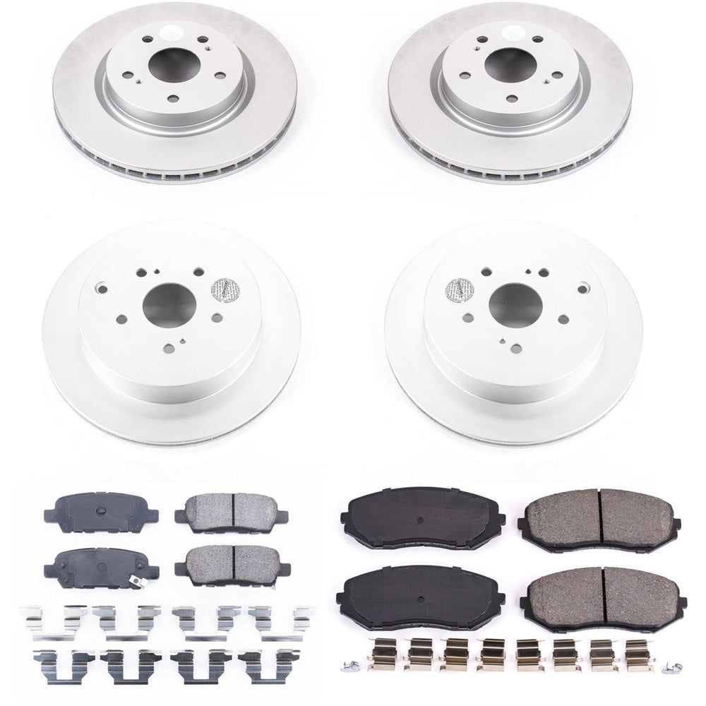 Power Stop 09-13 Suzuki Grand Vitara Front & Rear Z17 Evolution Geomet Coated Brake Kit