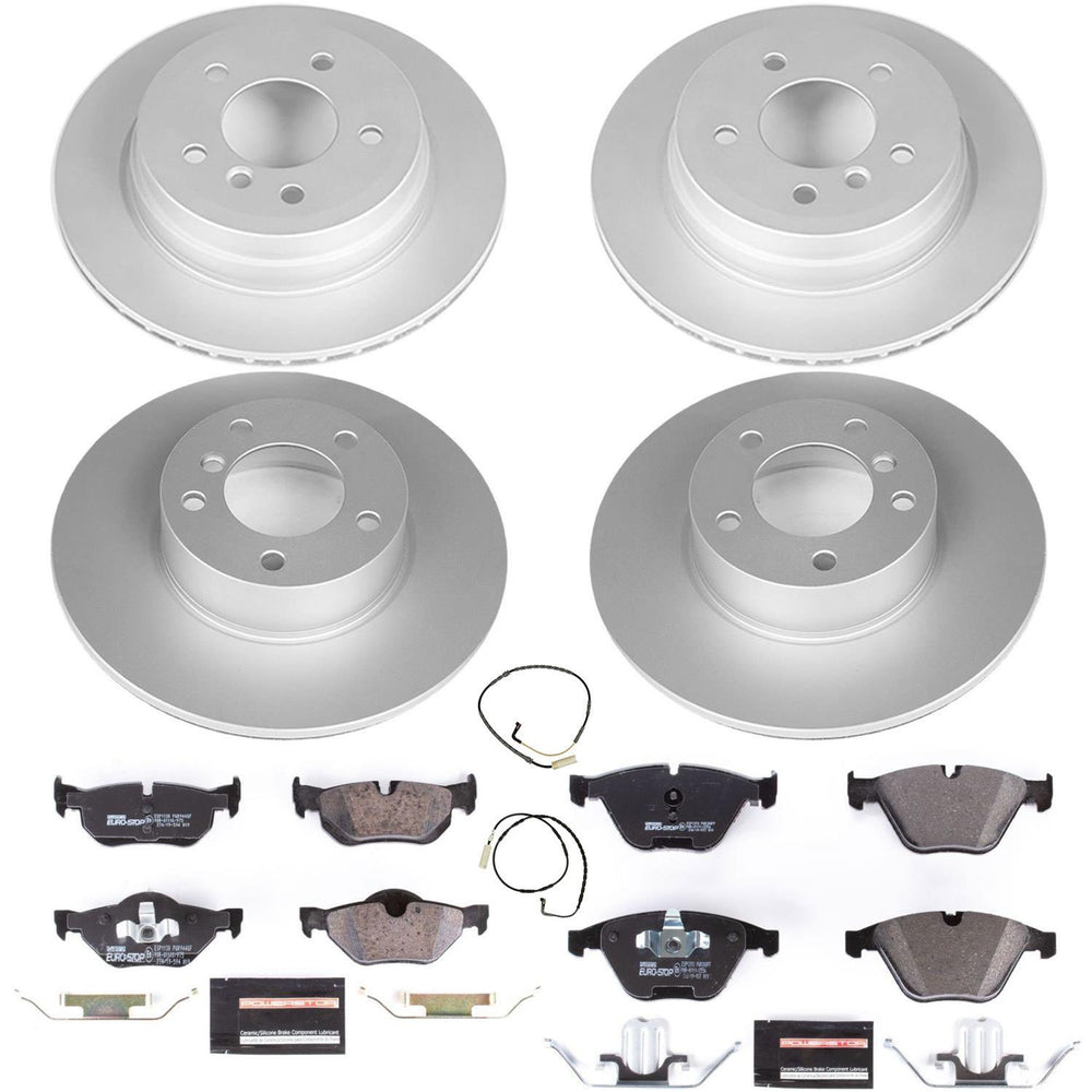 Power Stop 09-10 BMW 328i xDrive Front & Rear Euro-Stop Brake Kit