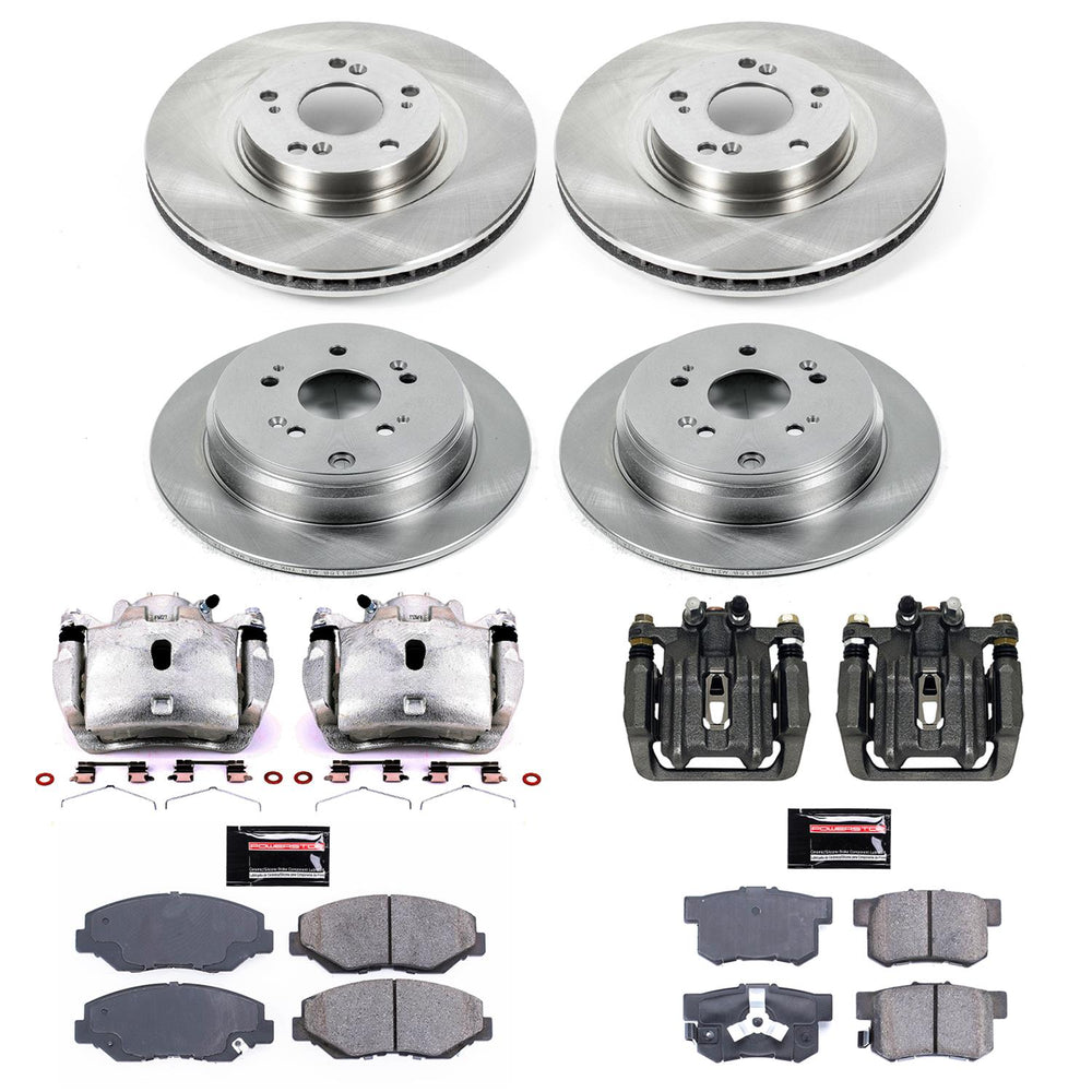 Power Stop 05-06 Honda CR-V Front & Rear Autospecialty Brake Kit w/Calipers