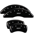 SET OF 4 CALIPER COVERSENGRAVED FRONT AND REAR:MGPBLK POWDER COATSILVER CHAR