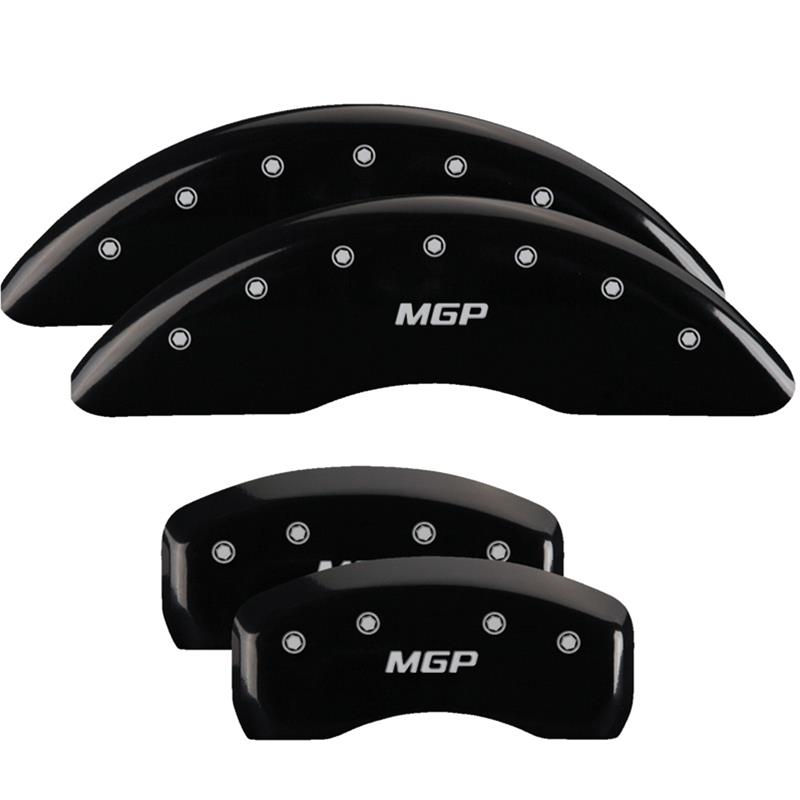 SET OF 4 CALIPER COVERSENGRAVED FRONT AND REAR:MGPBLK POWDER COATSILVER CHAR