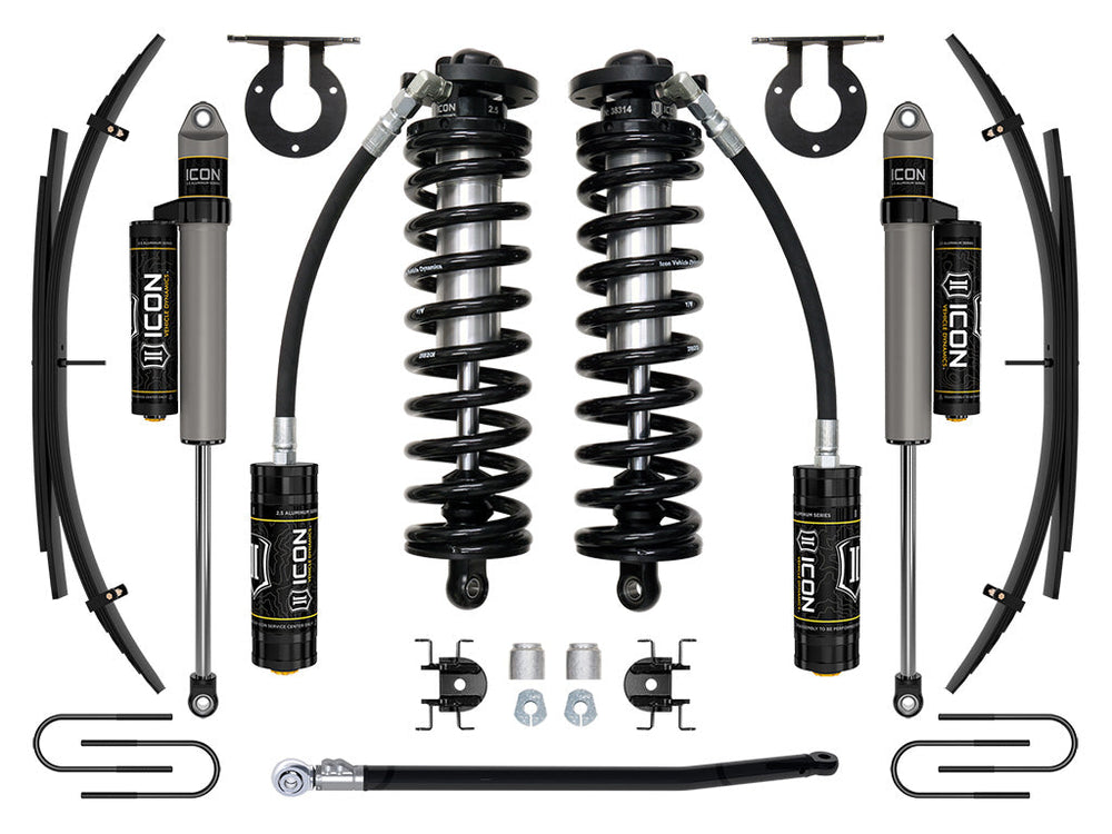 08-10 Ford F250/F350 2.5-3 Inch Lift Stage 3 Coilover System W/ Leaf Springs Icon Vehicle Dynamics