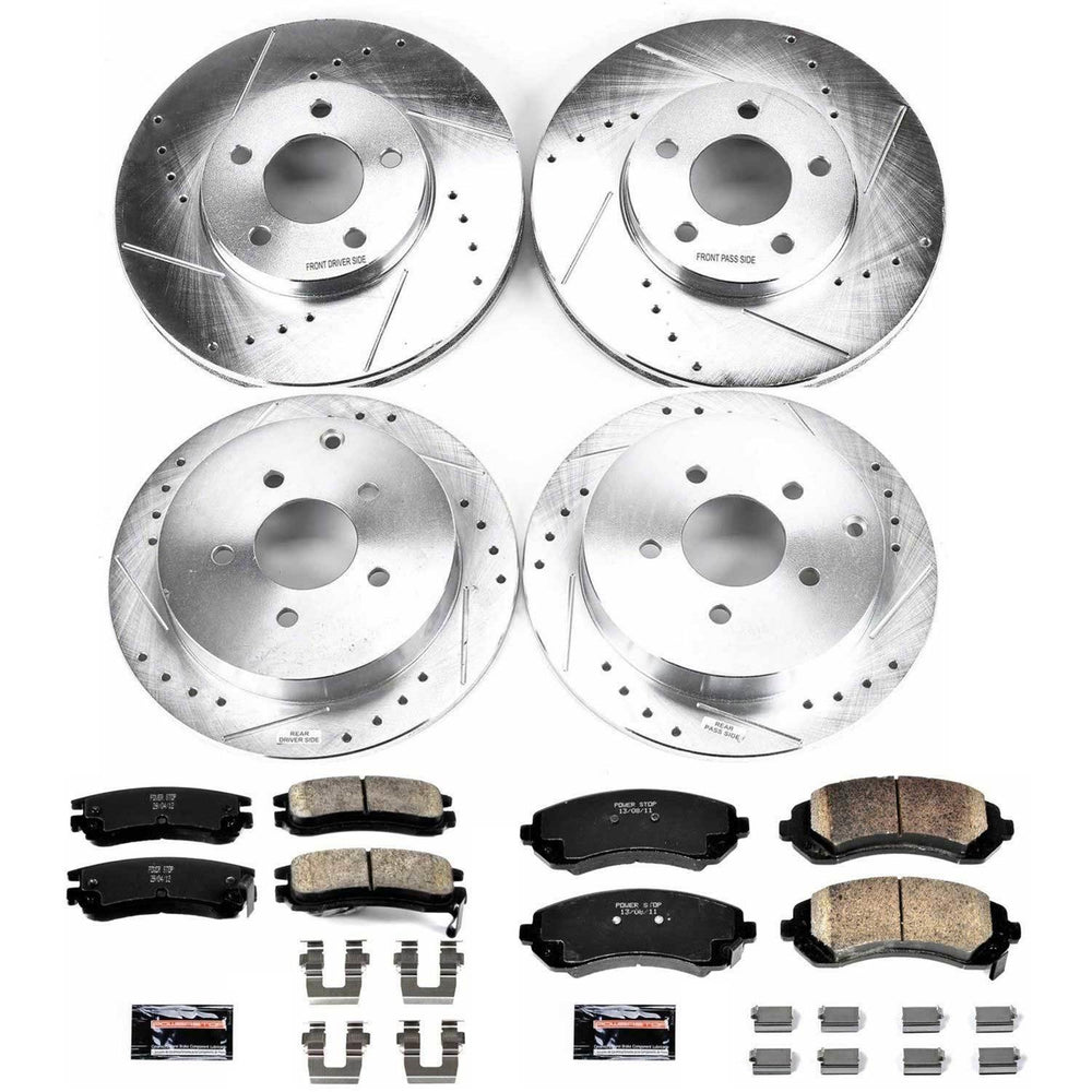 Power Stop 02-06 Buick Rendezvous Front & Rear Z23 Evolution Sport Brake Kit
