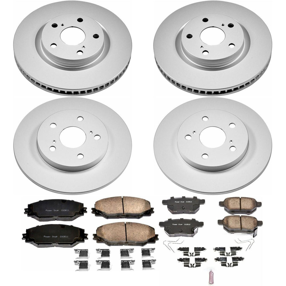 Power Stop 2016 Scion iM Front & Rear Z17 Evolution Geomet Coated Brake Kit