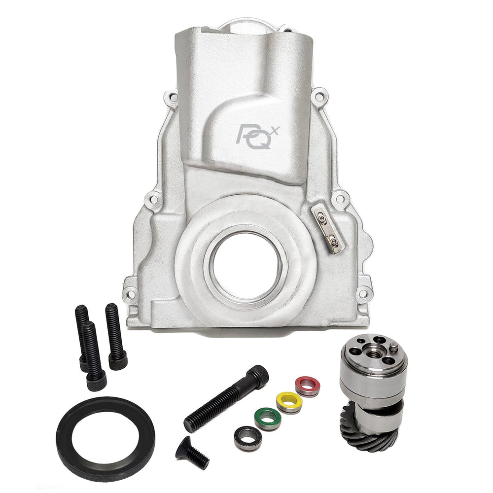 GM LS GEN III 5.76.2L 9719 A356 FRONT COVER & GEAR ASSEMBLY FOR 4 BBL CARB &