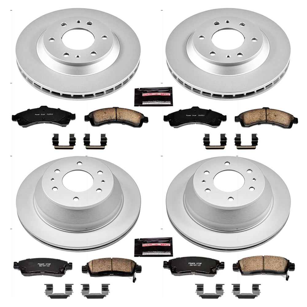 Power Stop 04-05 Buick Rainier Front & Rear Z17 Evolution Geomet Coated Brake Kit