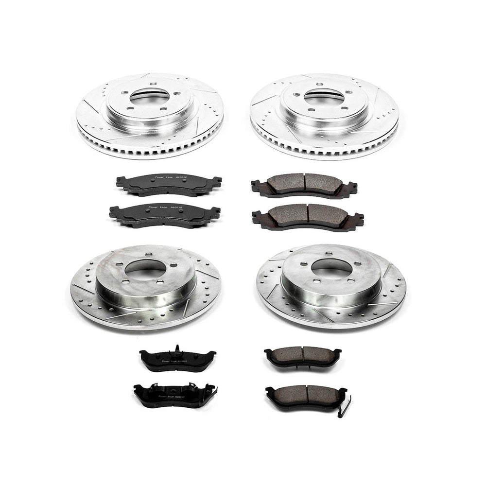 Power Stop 06-10 Ford Explorer Front & Rear Z23 Evolution Sport Brake Kit