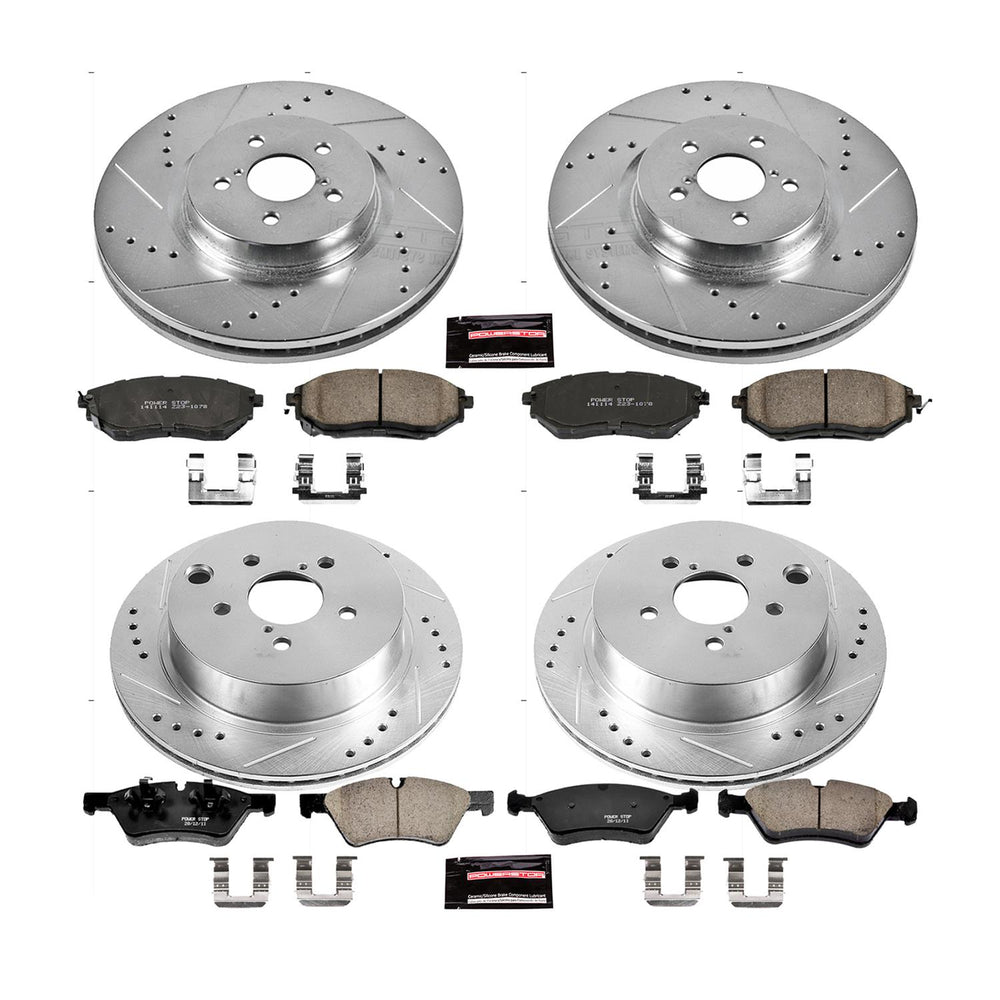 Power Stop 14-18 Subaru Forester Front & Rear Z23 Evolution Sport Brake Kit