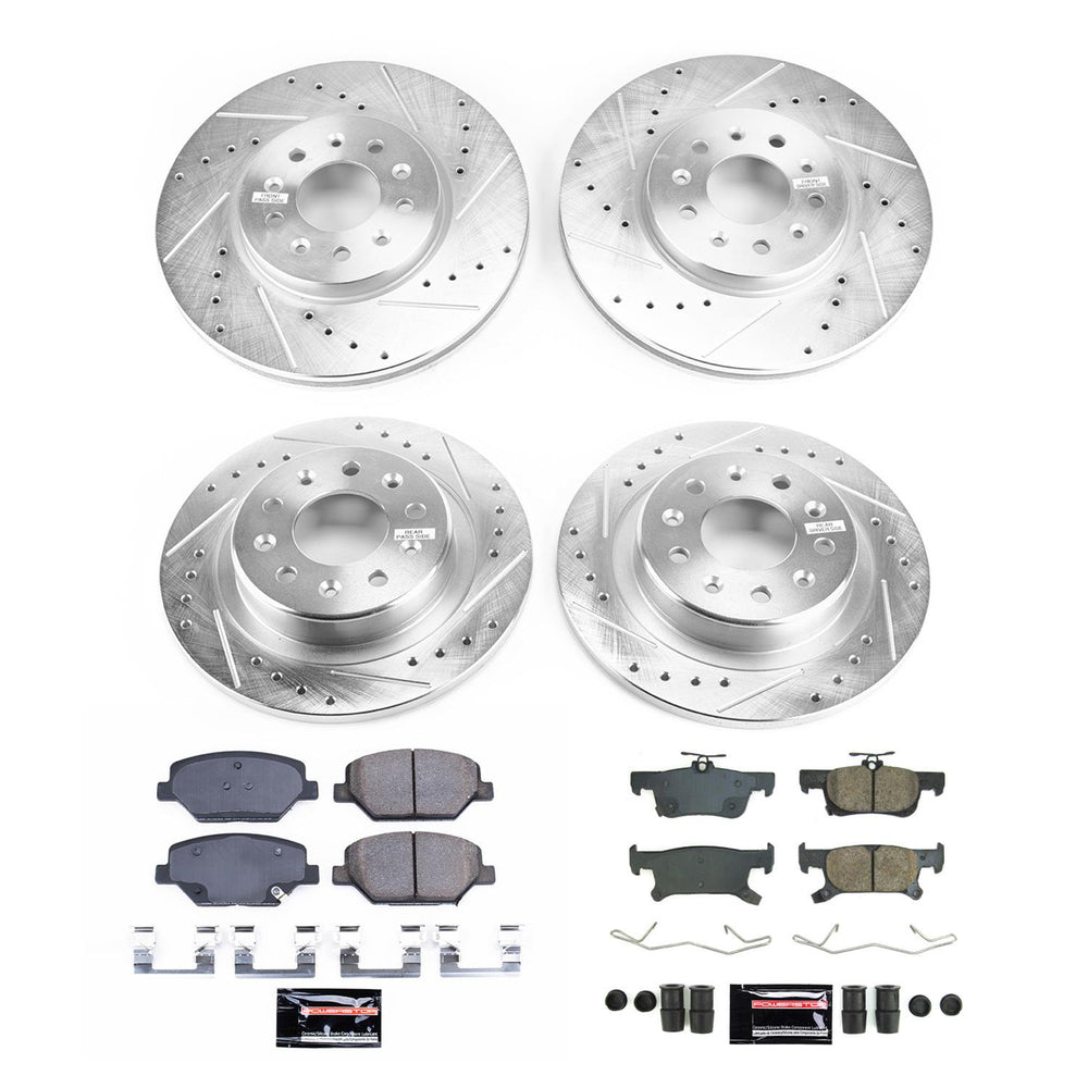 Power Stop 17-18 Buick Envision Front & Rear Z23 Evolution Brake Kit