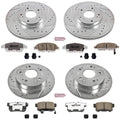 Power Stop 13-15 Acura ILX Front & Rear Z26 Street Warrior Brake Kit