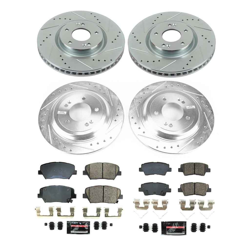 Power Stop 19-21 Hyundai Nexo Front & Rear Z23 Evolution Brake Kit