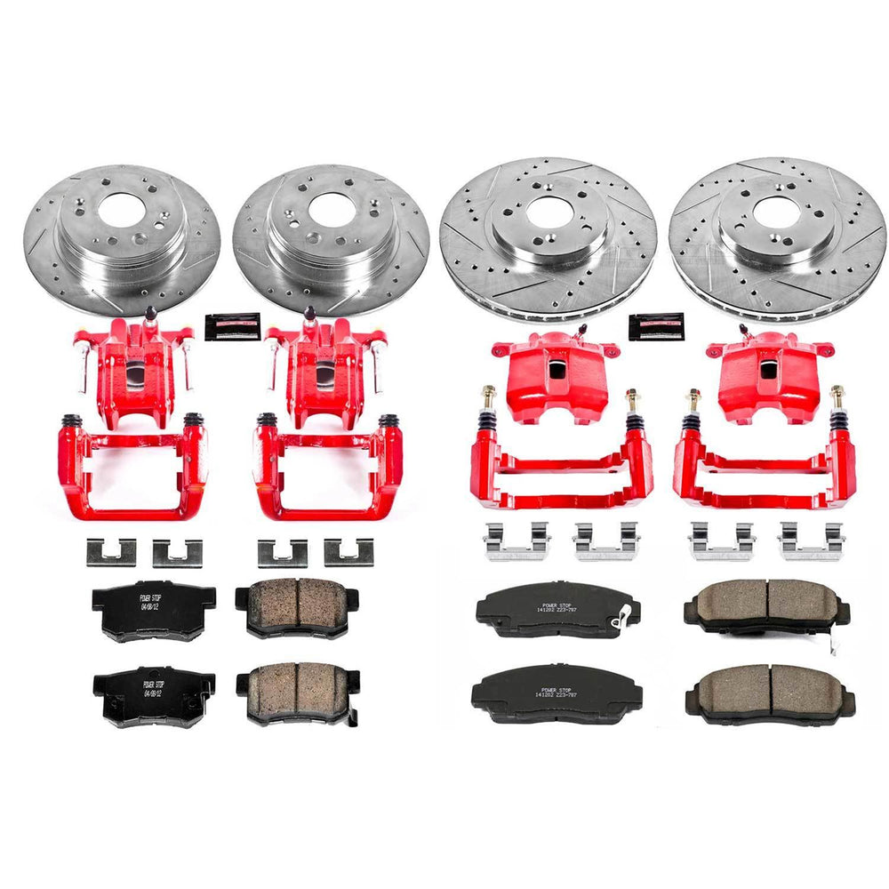 Power Stop 99-03 Acura TL Front & Rear Z23 Evolution Sport Brake Kit w/Calipers
