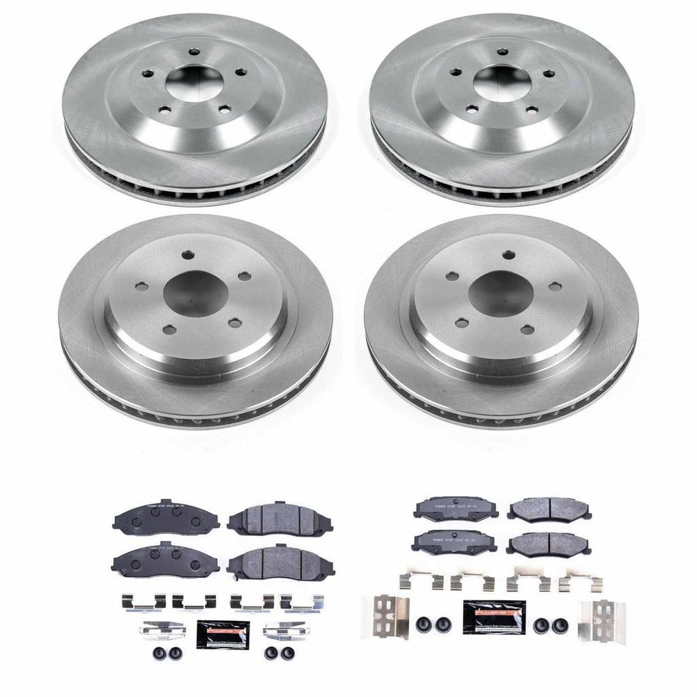 Power Stop 2004 Cadillac XLR Front & Rear Track Day Brake Kit