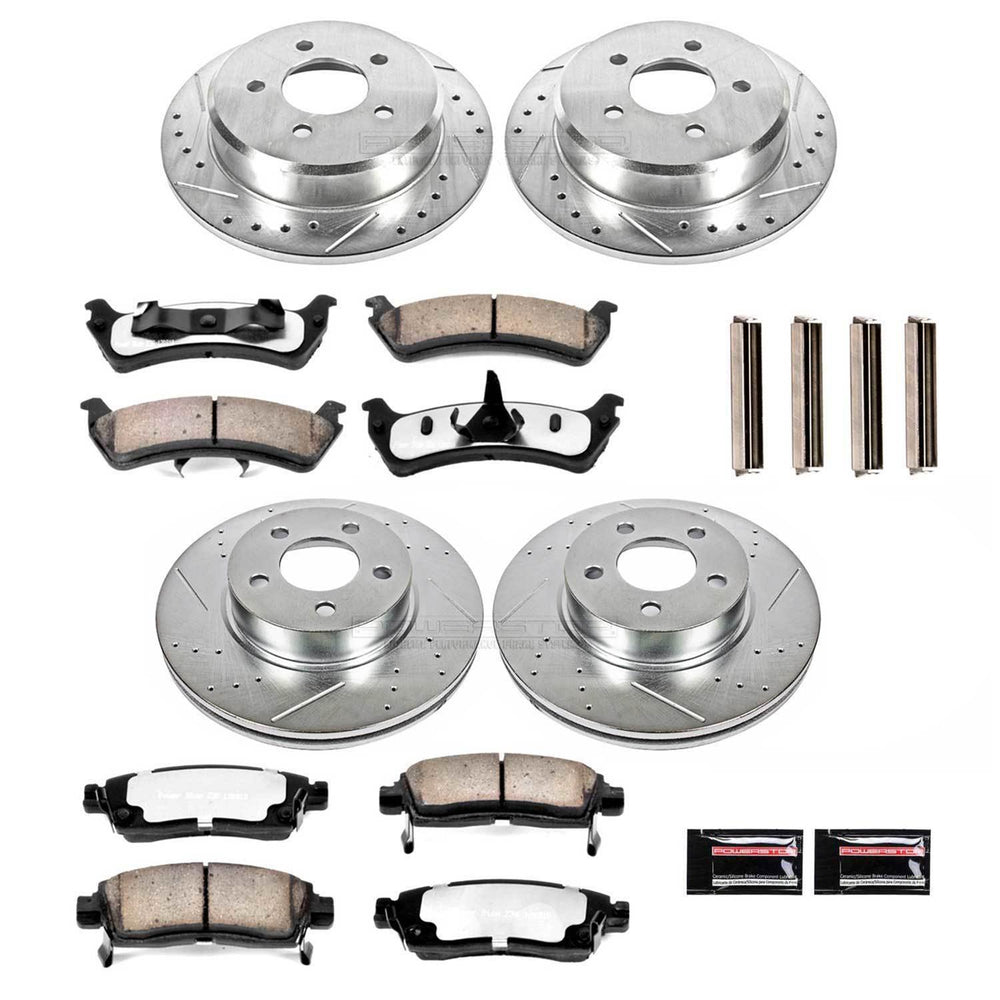 Power Stop 01-02 Ford Explorer Sport Front & Rear Z36 Truck & Tow Brake Kit