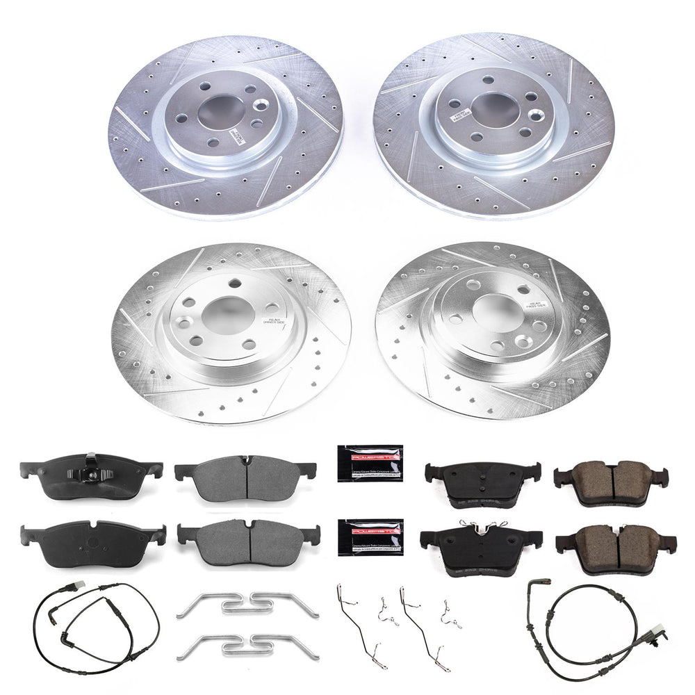 Power Stop 18-19 Land Rover Discovery Sport Front & Rear Z23 Evolution Sport Brake Kit