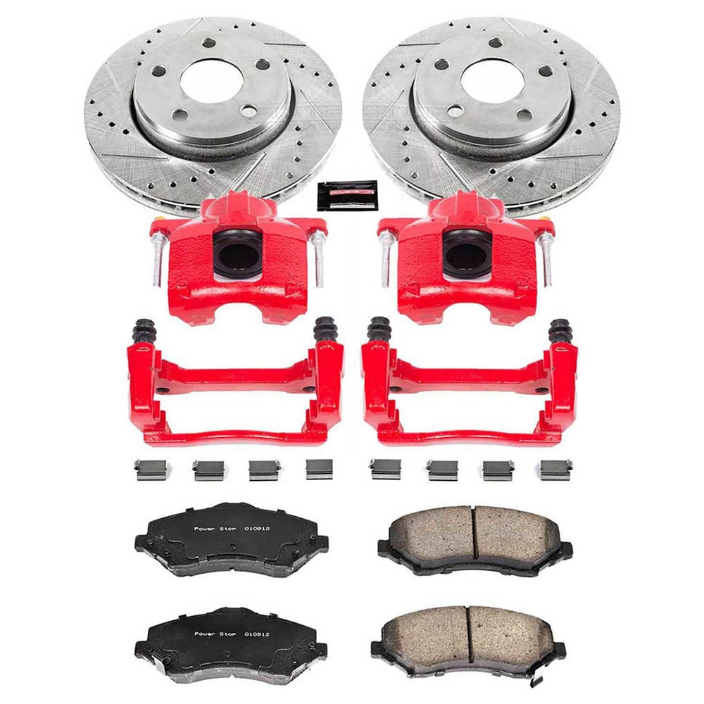 Power Stop 07-17 Jeep Wrangler Front Z23 Evolution Sport Brake Kit w/Calipers