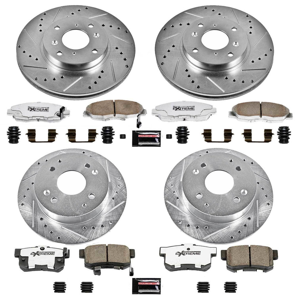 Power Stop 98-99 Acura CL Front & Rear Z26 Street Warrior Brake Kit
