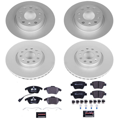 Power Stop 10-12 Audi A3 Front & Rear Euro-Stop Brake Kit