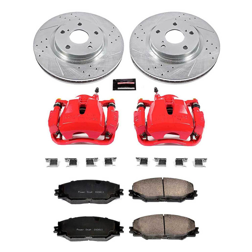 Power Stop 2017 Toyota Corolla iM Front Z23 Evolution Sport Brake Kit w/Calipers