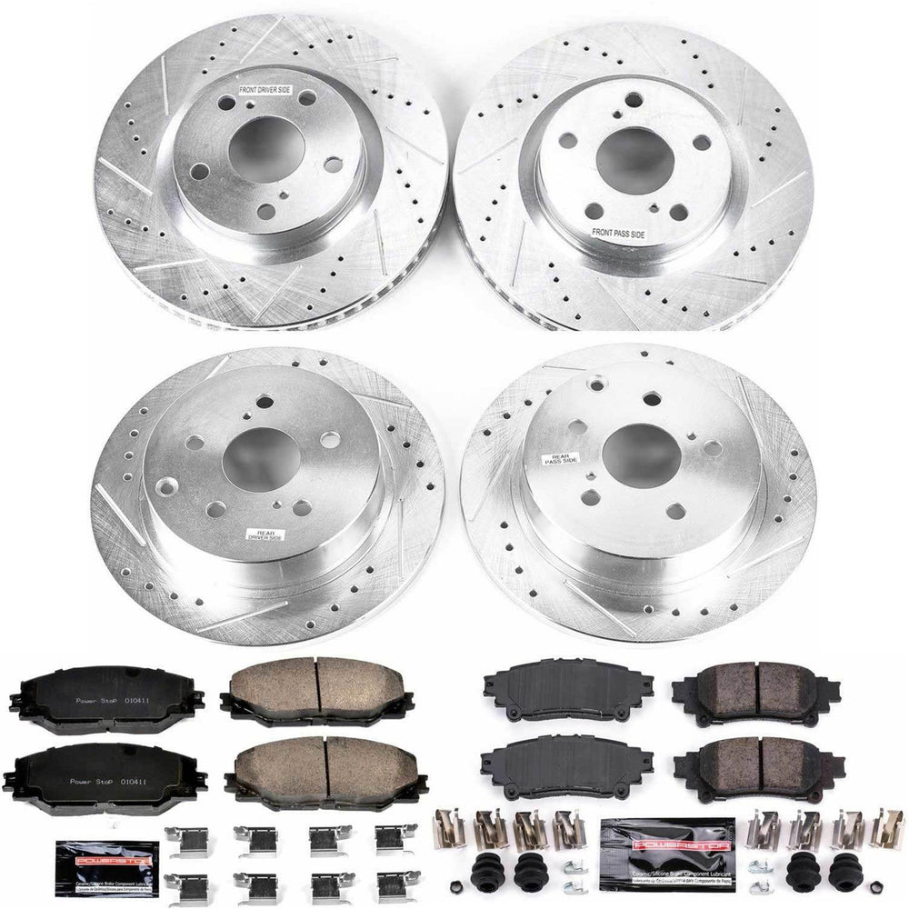 Power Stop 16-18 Toyota Mirai Front & Rear Z23 Evolution Sport Brake Kit