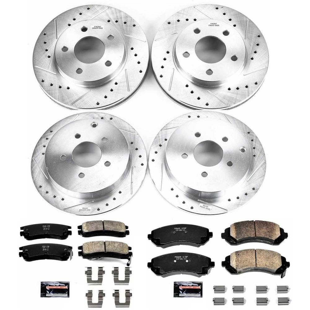 Power Stop 02-07 Buick Rendezvous Front & Rear Z23 Evolution Sport Brake Kit