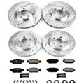 Power Stop 03-04 Jaguar S-Type Front & Rear Z23 Evolution Sport Brake Kit