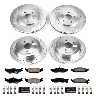 Power Stop 96-00 Plymouth Breeze Front & Rear Z23 Evolution Sport Brake Kit