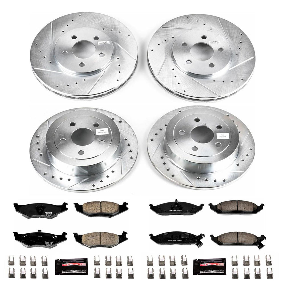 Power Stop 96-00 Plymouth Breeze Front & Rear Z23 Evolution Sport Brake Kit