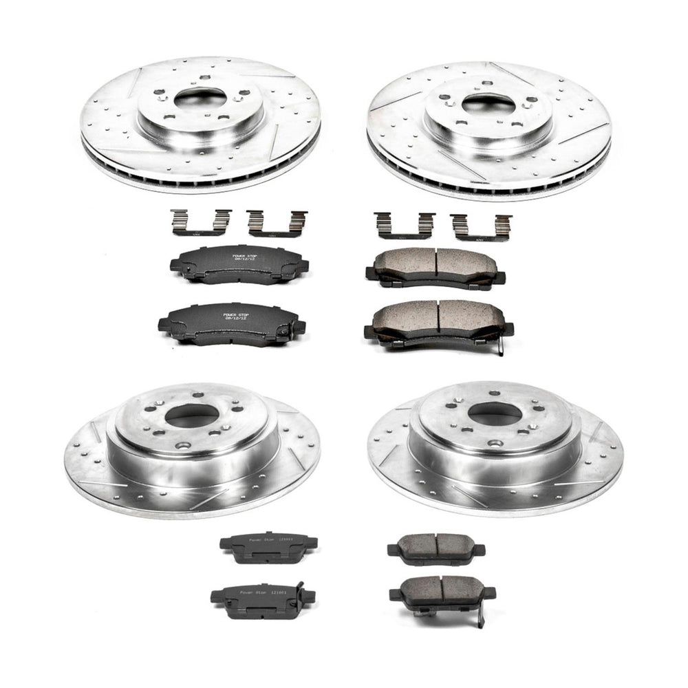 Power Stop 06-11 Honda Ridgeline Front & Rear Z23 Evolution Sport Brake Kit