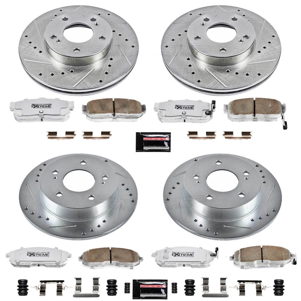 Power Stop 89-94 Nissan Maxima Front & Rear Z26 Street Warrior Brake Kit