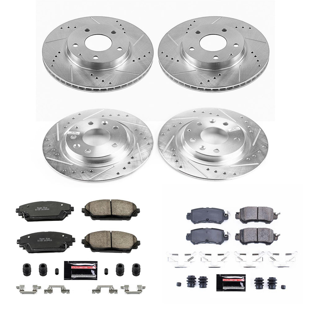 Power Stop 16-18 Mazda CX-3 Front & Rear Z23 Evolution Sport Brake Kit