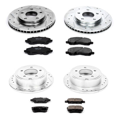 Power Stop 08-17 Mitsubishi Lancer Front & Rear Z23 Evolution Sport Brake Kit