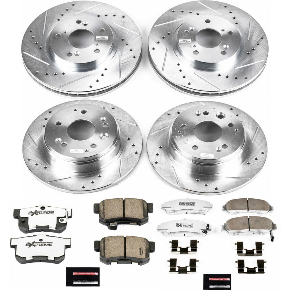 Power Stop 99-03 Acura TL Front & Rear Z26 Street Warrior Brake Kit