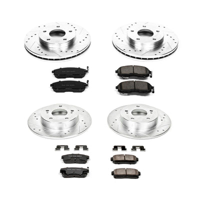 Power Stop 2001 Nissan Maxima Front & Rear Z23 Evolution Sport Brake Kit