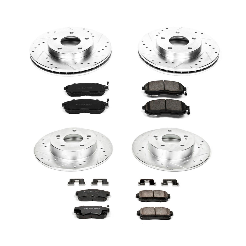 Power Stop 2001 Nissan Maxima Front & Rear Z23 Evolution Sport Brake Kit