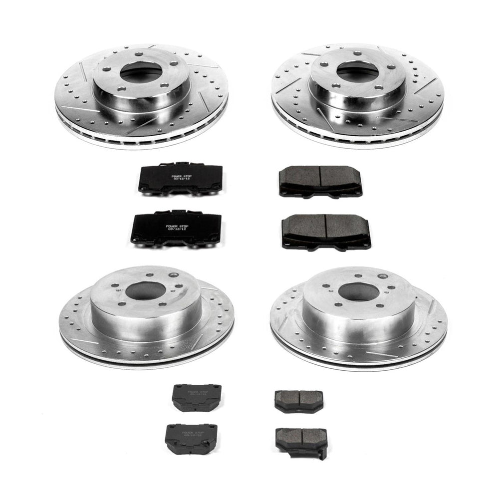 Power Stop 89-90 Nissan 300ZX Front & Rear Z23 Evolution Sport Brake Kit