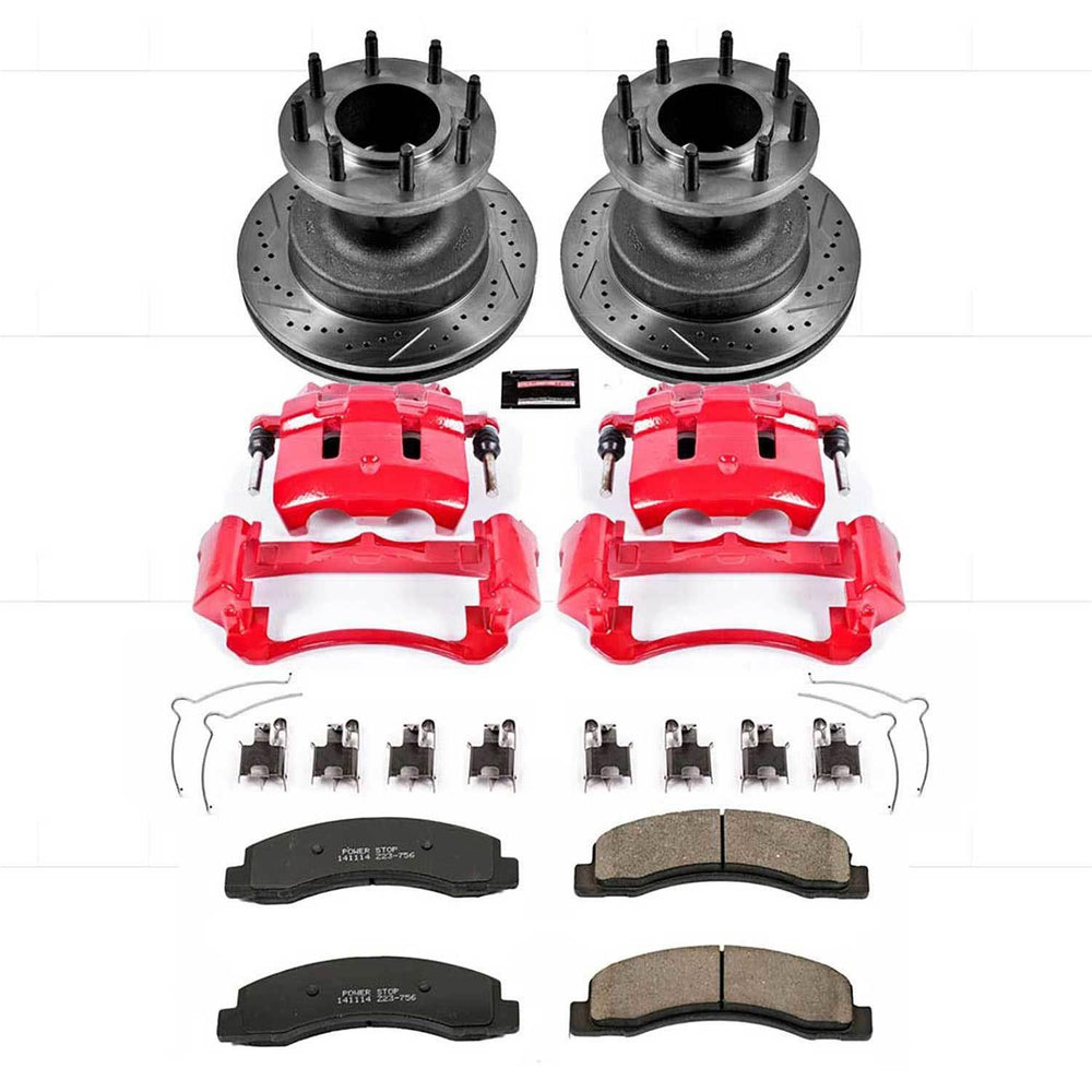 Power Stop 99-02 Ford F-350 Super Duty Z23 Evolution Kit w/ Calipers - Front