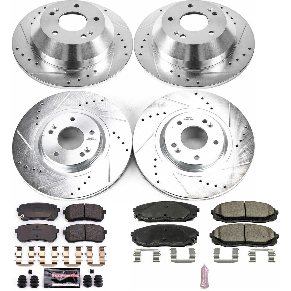 Power Stop 15-19 Kia Sedona Front & Rear Z23 Evolution Sport Brake Kit