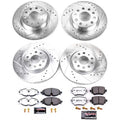 Power Stop 2019 Volkswagen Golf Alltrack Front & Rear Z26 Street Warrior Brake Kit