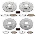 Power Stop 05-10 Ford Mustang Front & Rear Z26 Street Warrior Brake Kit