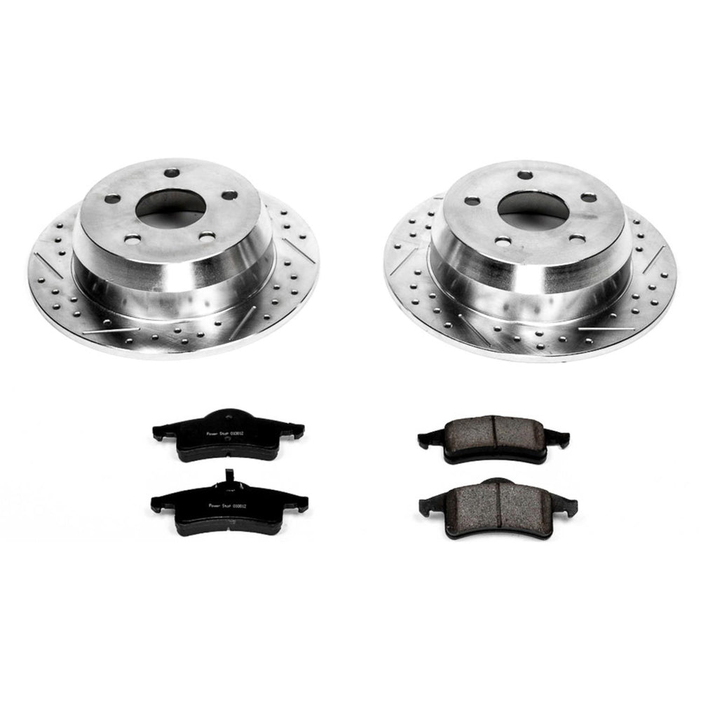 Power Stop 99-04 Jeep Grand Cherokee Rear Z23 Evolution Sport Brake Kit w/Calipers