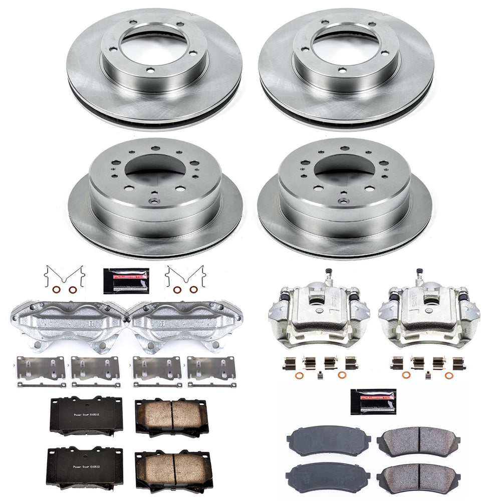 Power Stop 98-07 Lexus LX470 Autospecialty Kit w/ Calipers - Front and Rear
